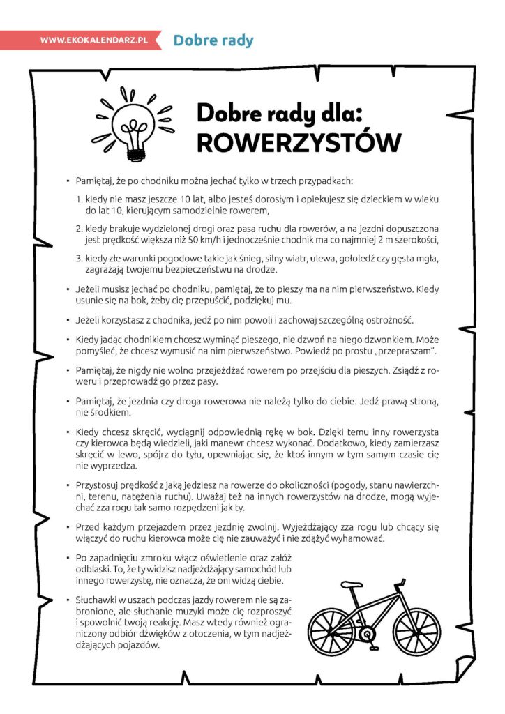 Światowy Dzień Roweru – pakiet edukacyjny | EKO Kalendarz